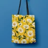 Tote Bag amarillo con Diseño de Margaritas