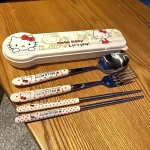 Pack de cubiertos Hello kitty