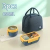 Set de almuerzo de 3 piezas Celeste
