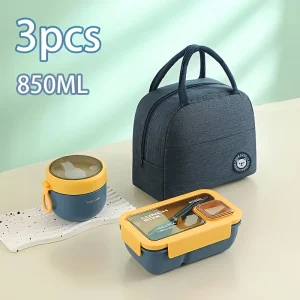 Set de almuerzo de 3 piezas Celeste