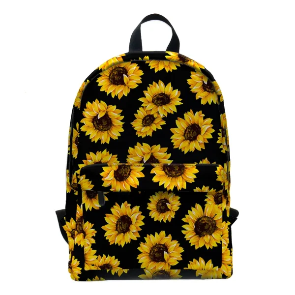 Mochila con estampado de girasoles